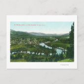 Carte Postale Vue aérienne de la ville sur la rivière St. Joe (Devant)