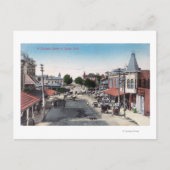 Carte Postale Vue aérienne de la zone d'affairesSelma, CA (Devant)