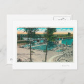 Carte Postale Vue aérienne de la zone de baignade (Devant / Derrière)