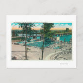 Carte Postale Vue aérienne de la zone de baignade (Devant)