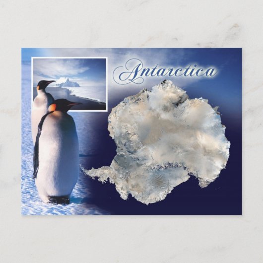 Carte Postale Vue aérienne de l'Antarctique (Devant)