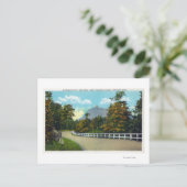 Carte Postale Vue aérienne de l'approche vers le mont (Debout devant)