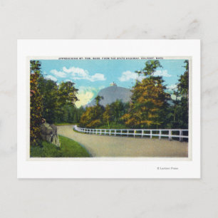 Carte Postale Vue aérienne de l'approche vers le mont