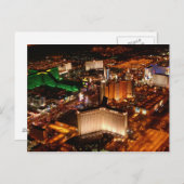 Carte Postale Vue aérienne de Las Vegas depuis un blimp (Devant / Derrière)
