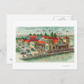 Carte Postale Vue aérienne de Luna Park Caf � et Natatorium (Devant / Derrière)