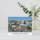 Carte Postale Vue aérienne de Lunenburg, Nouvelle-Écosse (Debout devant)