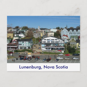 Carte Postale Vue aérienne de Lunenburg, Nouvelle-Écosse