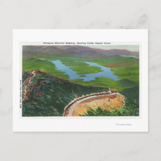 Carte Postale Vue aérienne de Memorial Hwy, Château, Summit Hous (Devant)