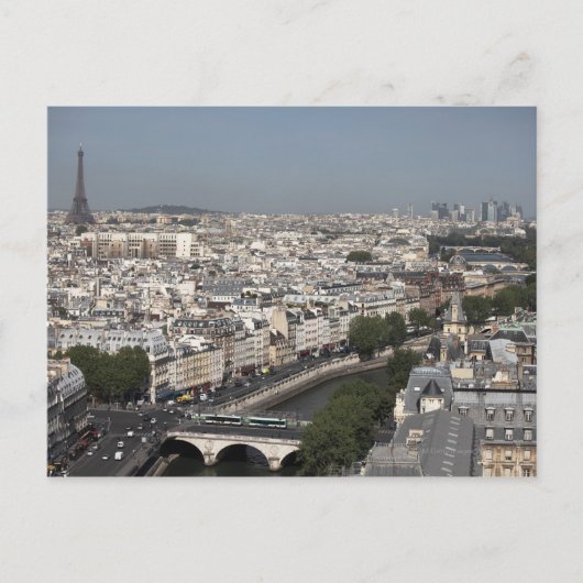 Carte Postale vue aérienne de PARIS (Devant)