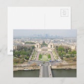 Carte Postale Vue aérienne de Paris (Devant / Derrière)