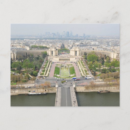 Carte Postale Vue aérienne de Paris (Devant)
