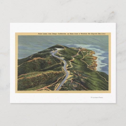 Carte Postale Vue aérienne de Point Loma (Devant)