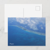 Carte Postale Vue aérienne de Rangiroa (Devant / Derrière)