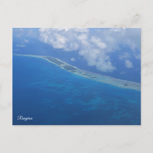Carte Postale Vue aérienne de Rangiroa (Devant)