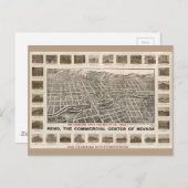 Carte Postale Vue aérienne de Reno, Nevada (1907) (Devant / Derrière)
