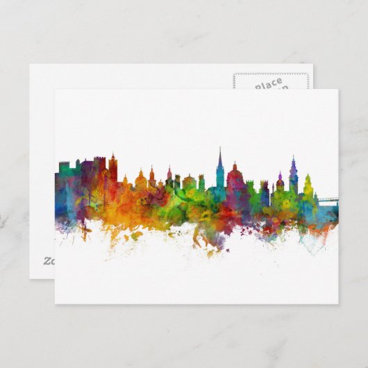 Carte Postale Vue aérienne de Salzbourg Autriche (Devant / Derrière)