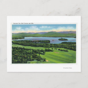 Carte Postale Vue aérienne de Saranac Inn Golf Course &