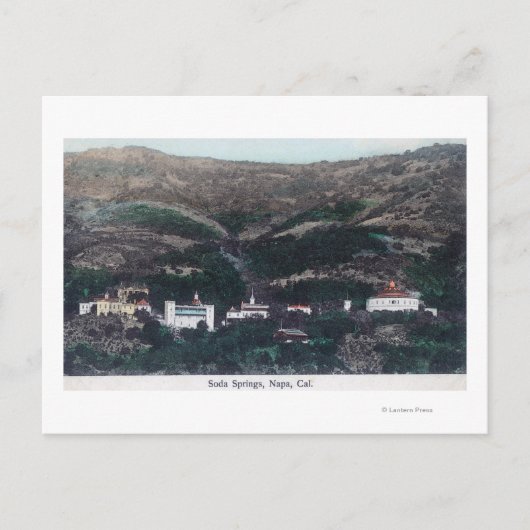 Carte Postale Vue aérienne de Soda SpringsNapa, CA (Devant)