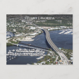 Carte Postale Vue aérienne de Stuart Florida