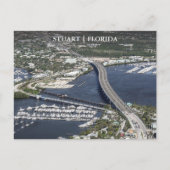Carte Postale Vue aérienne de Stuart Florida (Devant)