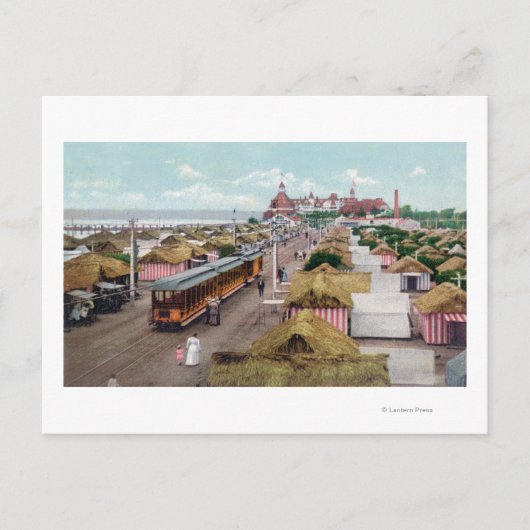 Carte Postale Vue aérienne de Tent CityCoronado Beach, CA (Devant)
