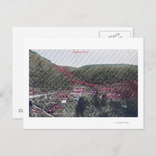 Carte Postale Vue aérienne de TownColoma, CA (Devant / Derrière)