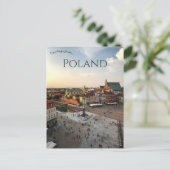 Carte Postale Vue aérienne de Varsovie Pologne (Debout devant)