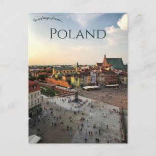 Carte Postale Vue aérienne de Varsovie Pologne 