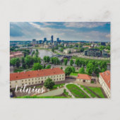 Carte Postale Vue aérienne de Vilnius, Lituanie (Devant)
