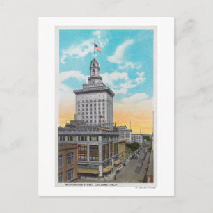 Carte Postale Vue aérienne de Washington StreetOakland, CA