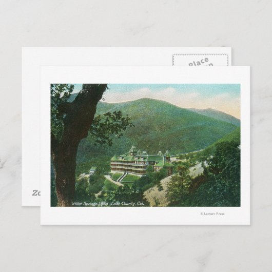 Carte Postale Vue aérienne de Witter Springs Hôtel Extérieur (Devant / Derrière)