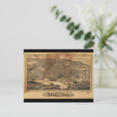 Carte Postale Vue aérienne de Woburn Massachusetts (1883) (Debout devant)