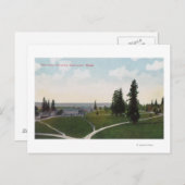 Carte Postale Vue aérienne des casernes de Vancouver (Devant / Derrière)