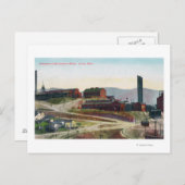 Carte Postale Vue aérienne des mines Anaconda et Neversweat (Devant / Derrière)