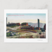 Carte Postale Vue aérienne des mines Anaconda et Neversweat (Devant)