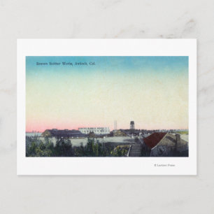Carte Postale Vue aérienne des ouvrages en caoutchouc de Bowers