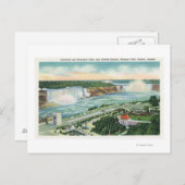 Carte Postale Vue aérienne d'Oakes Garden Theatre et Falls (Devant / Derrière)