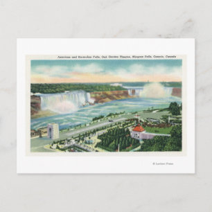 Carte Postale Vue aérienne d'Oakes Garden Theatre et Falls