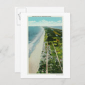 Carte Postale Vue aérienne du front de mer (Devant / Derrière)