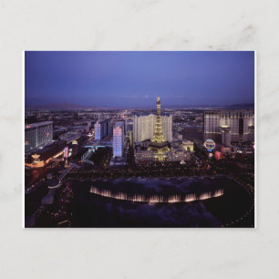 Carte Postale Vue aérienne du Las Vegas Strip Casino Jeux de has