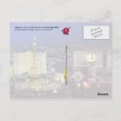 Carte Postale Vue aérienne du Las Vegas Strip la nuit (Dos)