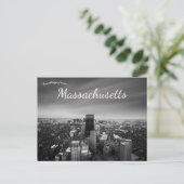Carte Postale Vue aérienne du Massachusetts de Boston (Debout devant)