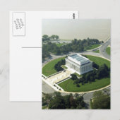Carte Postale Vue aérienne du monument commémoratif de Lincoln (Devant / Derrière)
