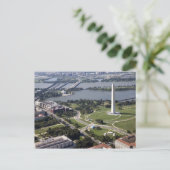 Carte Postale Vue aérienne du monument Washington (Debout devant)
