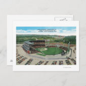 Carte Postale Vue aérienne du nouveau stade du comté de Milwauke (Devant / Derrière)