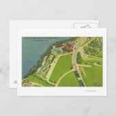 Carte Postale Vue aérienne du parc Roseland (Devant / Derrière)