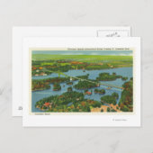 Carte Postale Vue aérienne du pont international (Devant / Derrière)