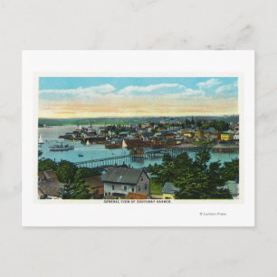 Carte Postale Vue aérienne du port de Boothbay