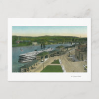 Vue aérienne du quai de navigation Hudson