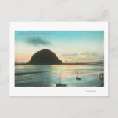 Carte Postale Vue aérienne du rocher Morrow et de la baie (Devant)